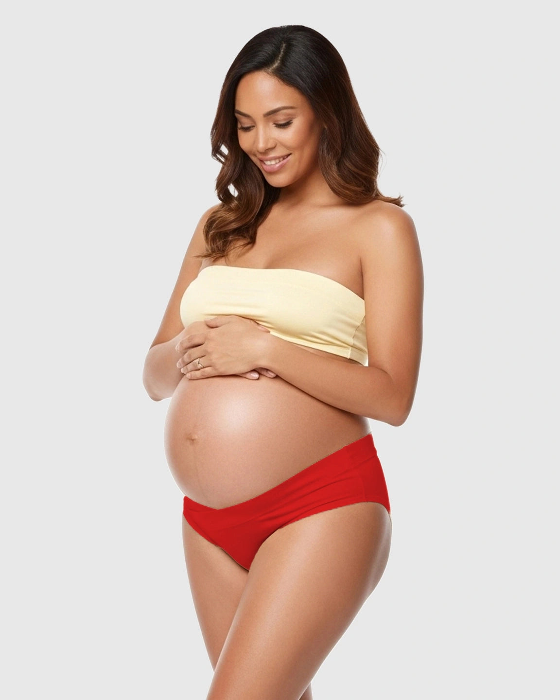 U-Shaped Low-Waist Seamless Cotton Maternity Briefs