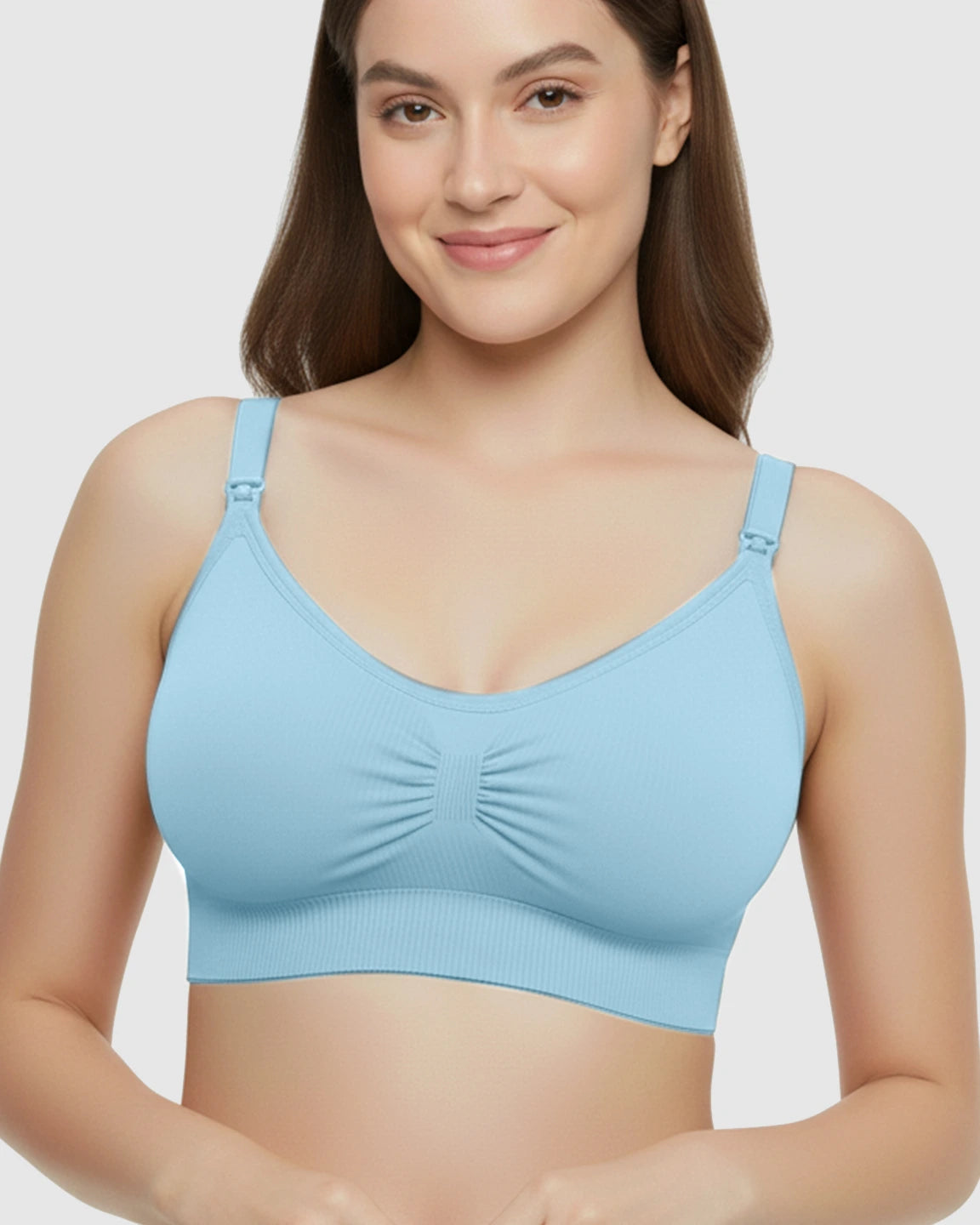 Soft Seamless Front-Open Nursing Bra