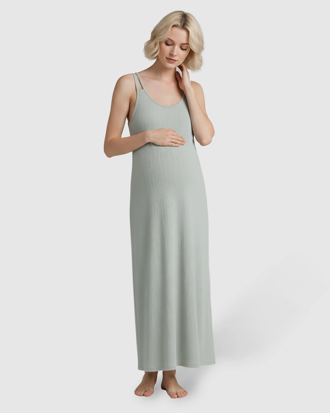 Double Shoulder Straps Everyday Maternity Dress