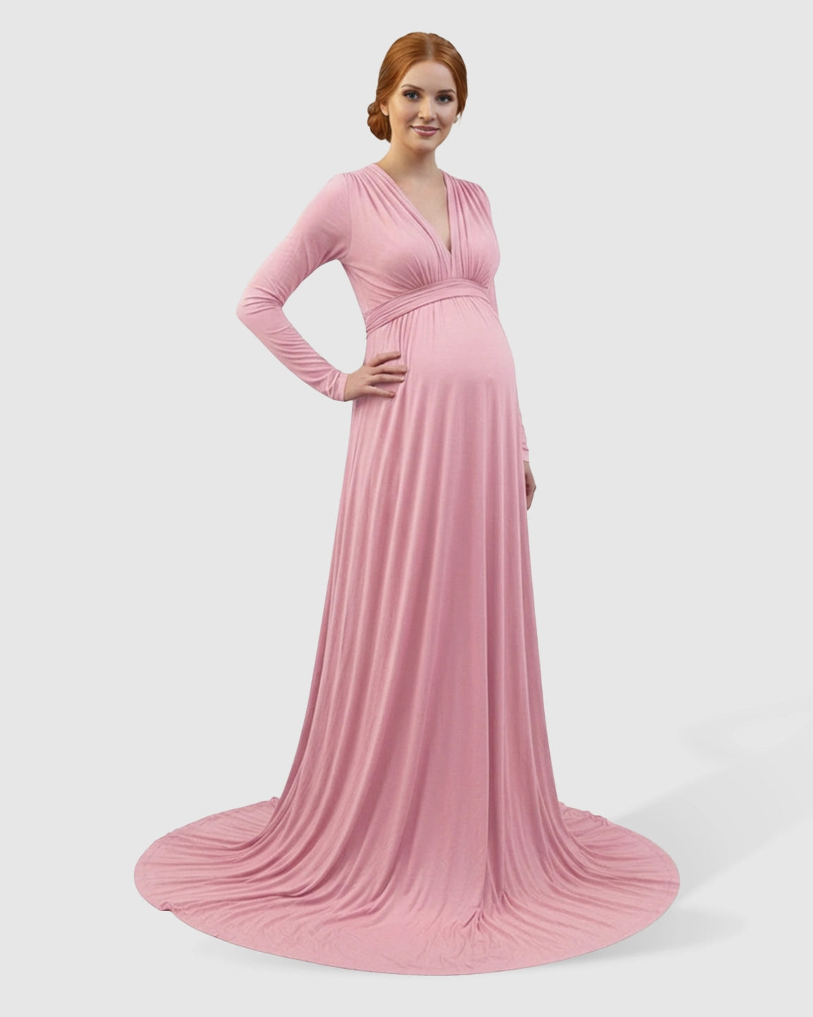 Empire Waist Romantic Style Maternity Photography Gown
