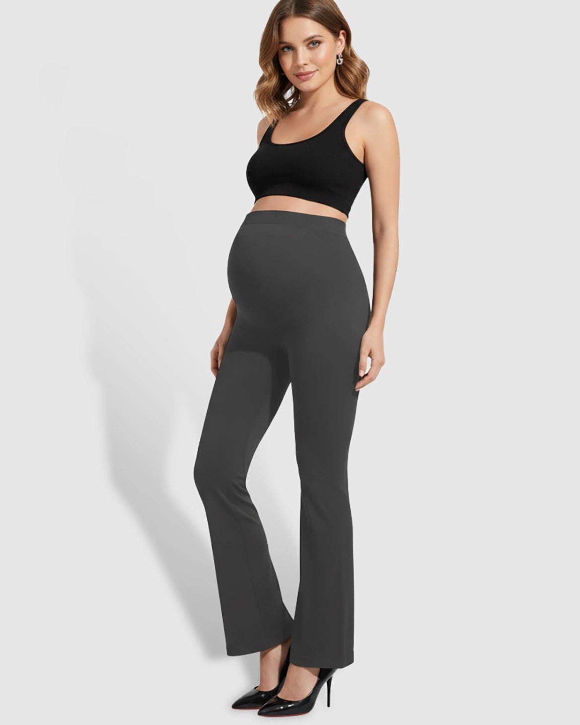 Over-Belly Bootcut Maternity Pants