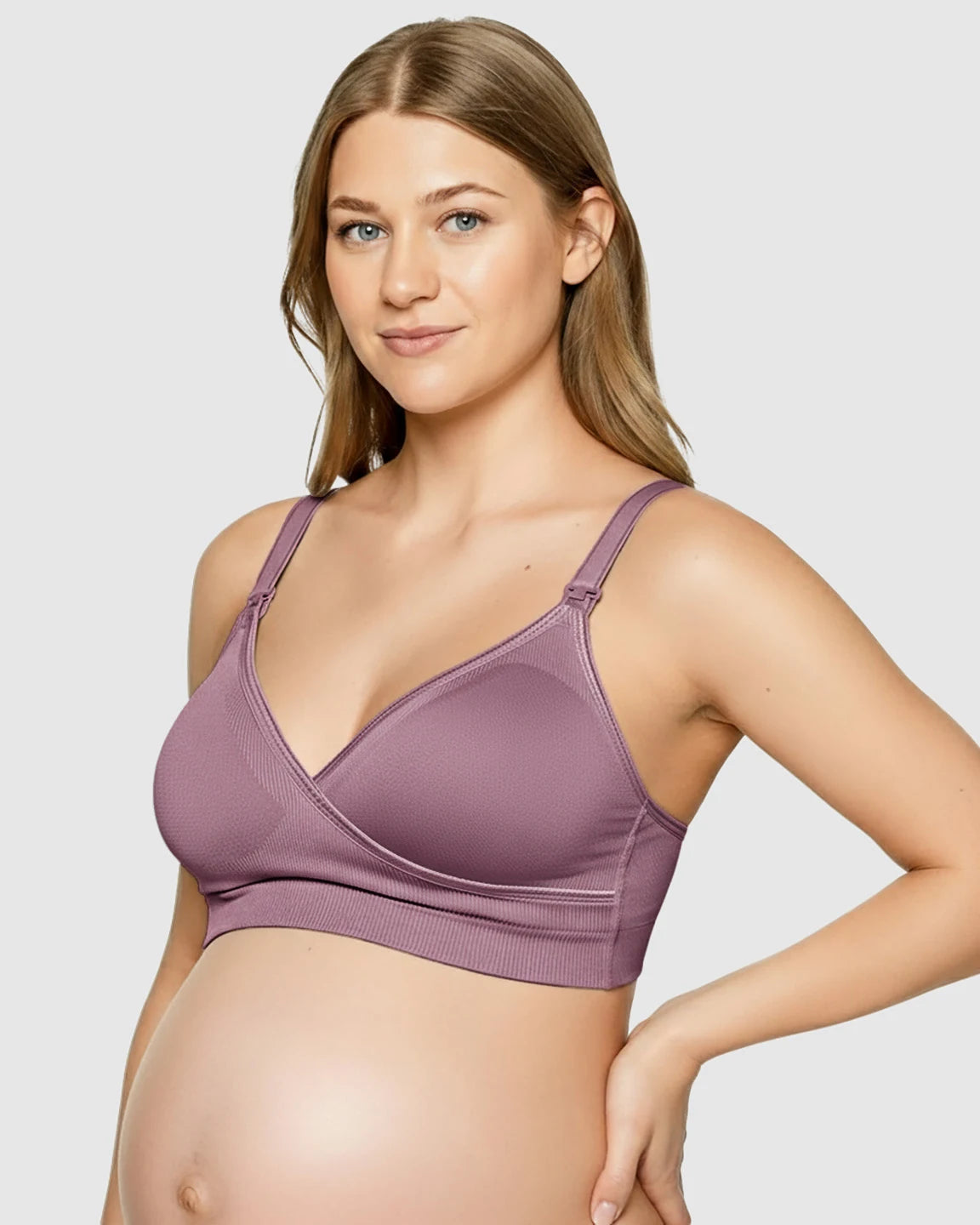 Seamless Front-Open Soft Stretch Nursing Bra