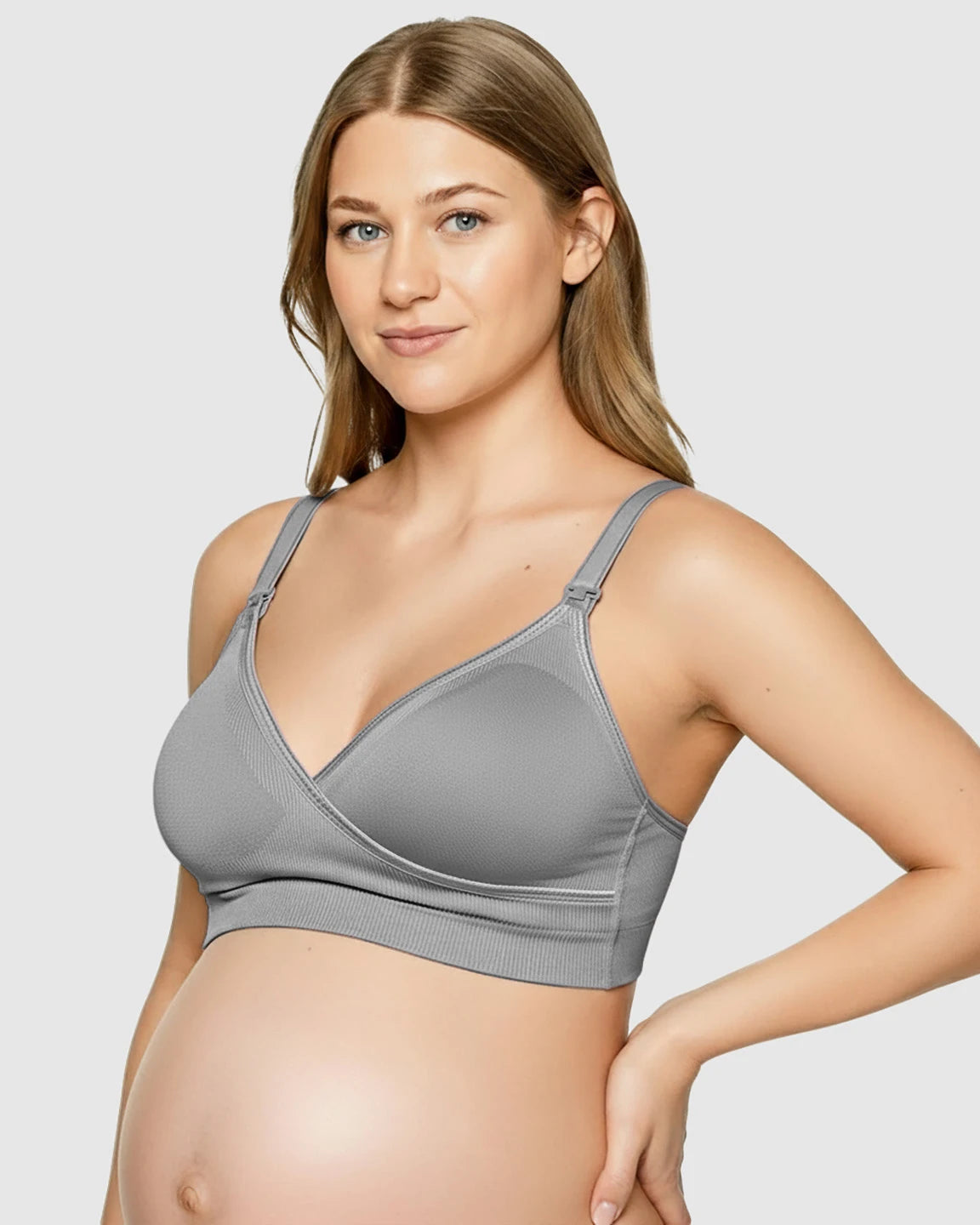 Seamless Front-Open Soft Stretch Nursing Bra