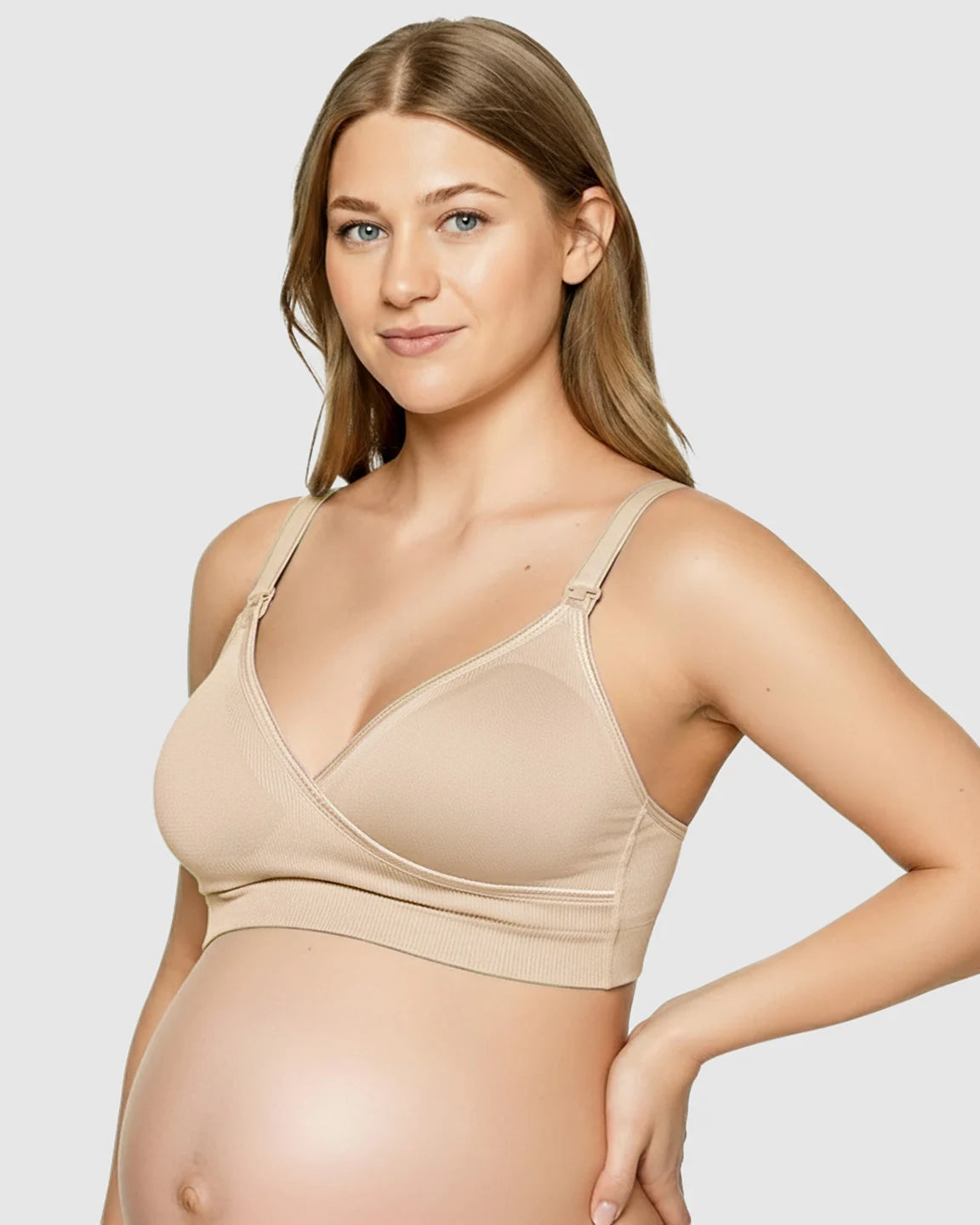 Seamless Front-Open Soft Stretch Nursing Bra