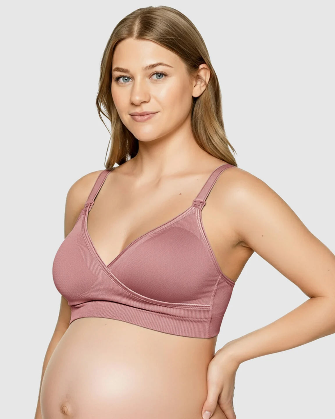 Seamless Front-Open Soft Stretch Nursing Bra