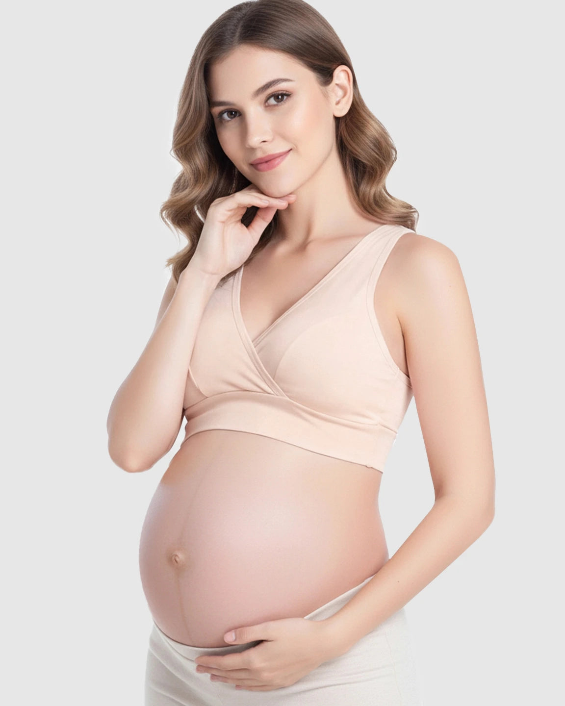 Wireless Cotton Crisscross Nursing Camisole Bra