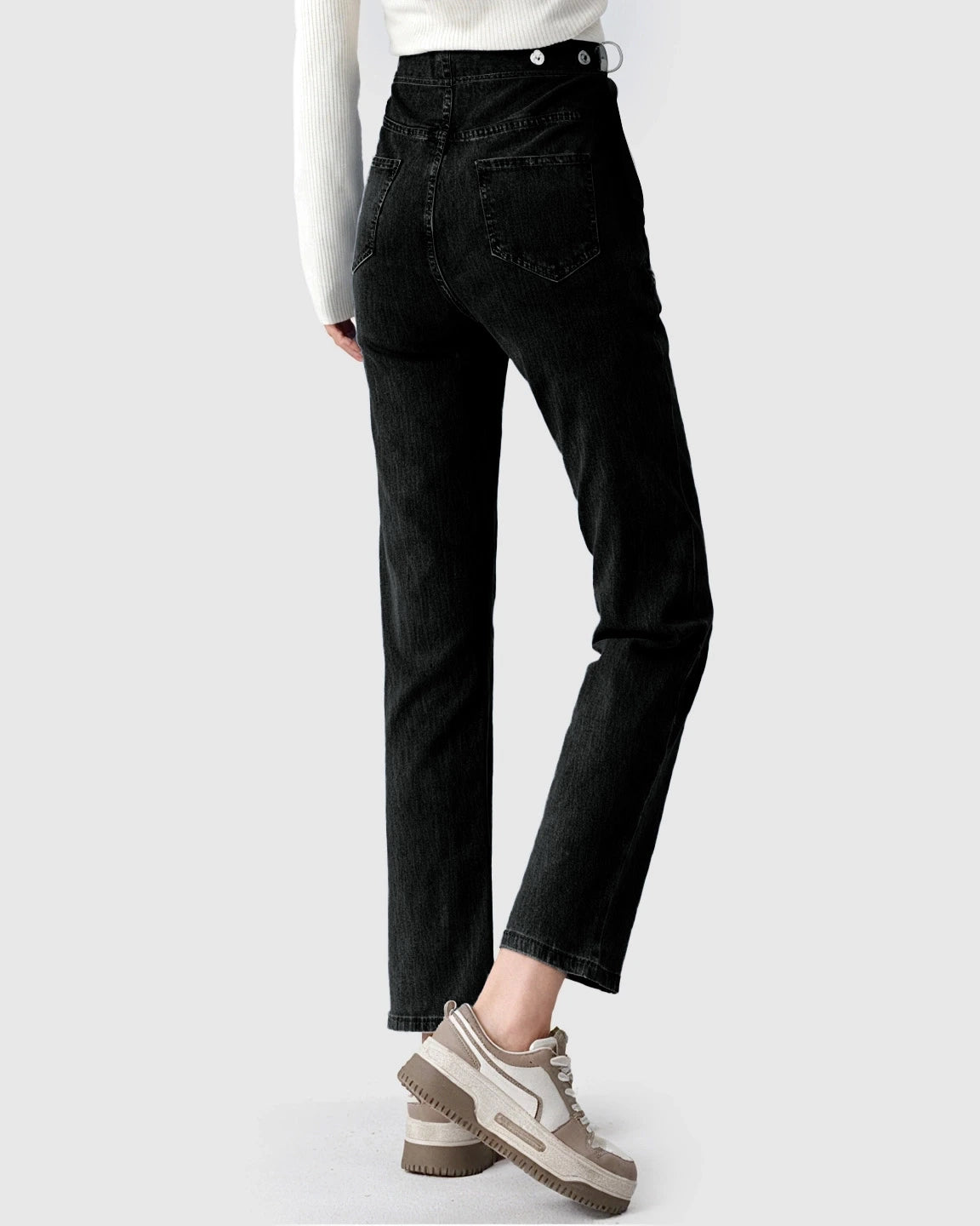 Stretch Denim Straight-Leg Maternity Jeans