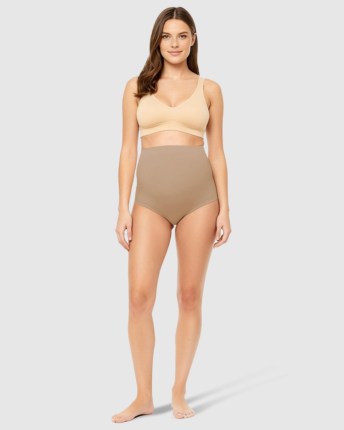 High-Waist Seamless Belly-Support Maternity Underwear