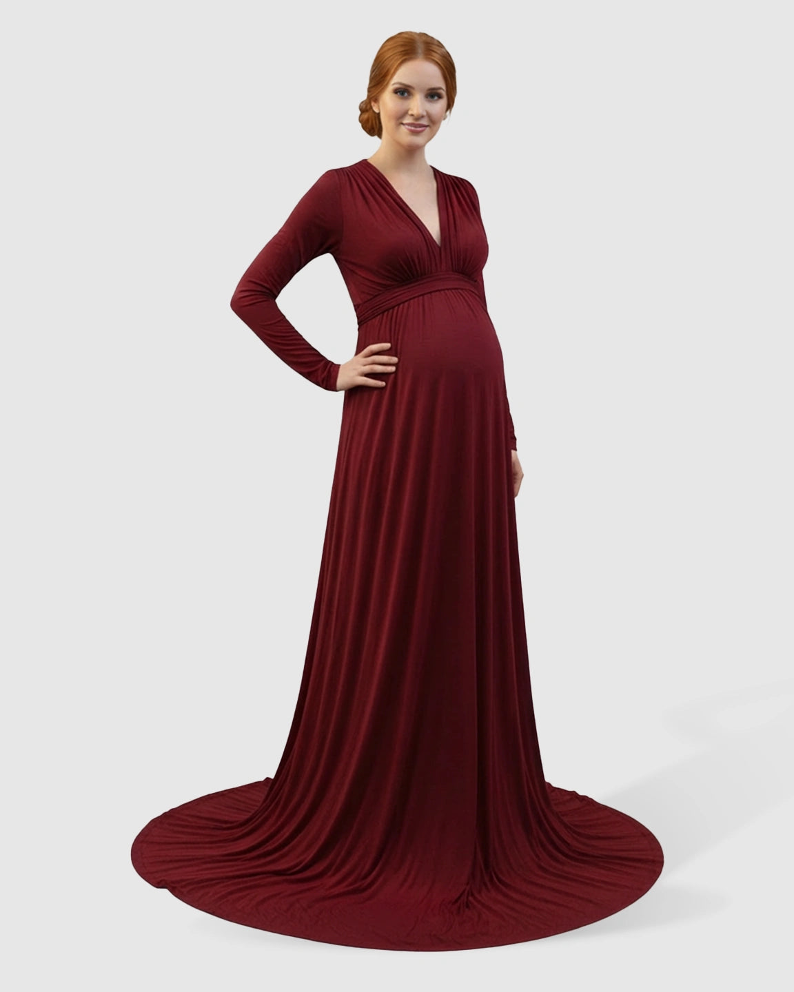 Empire Waist Romantic Style Maternity Photography Gown