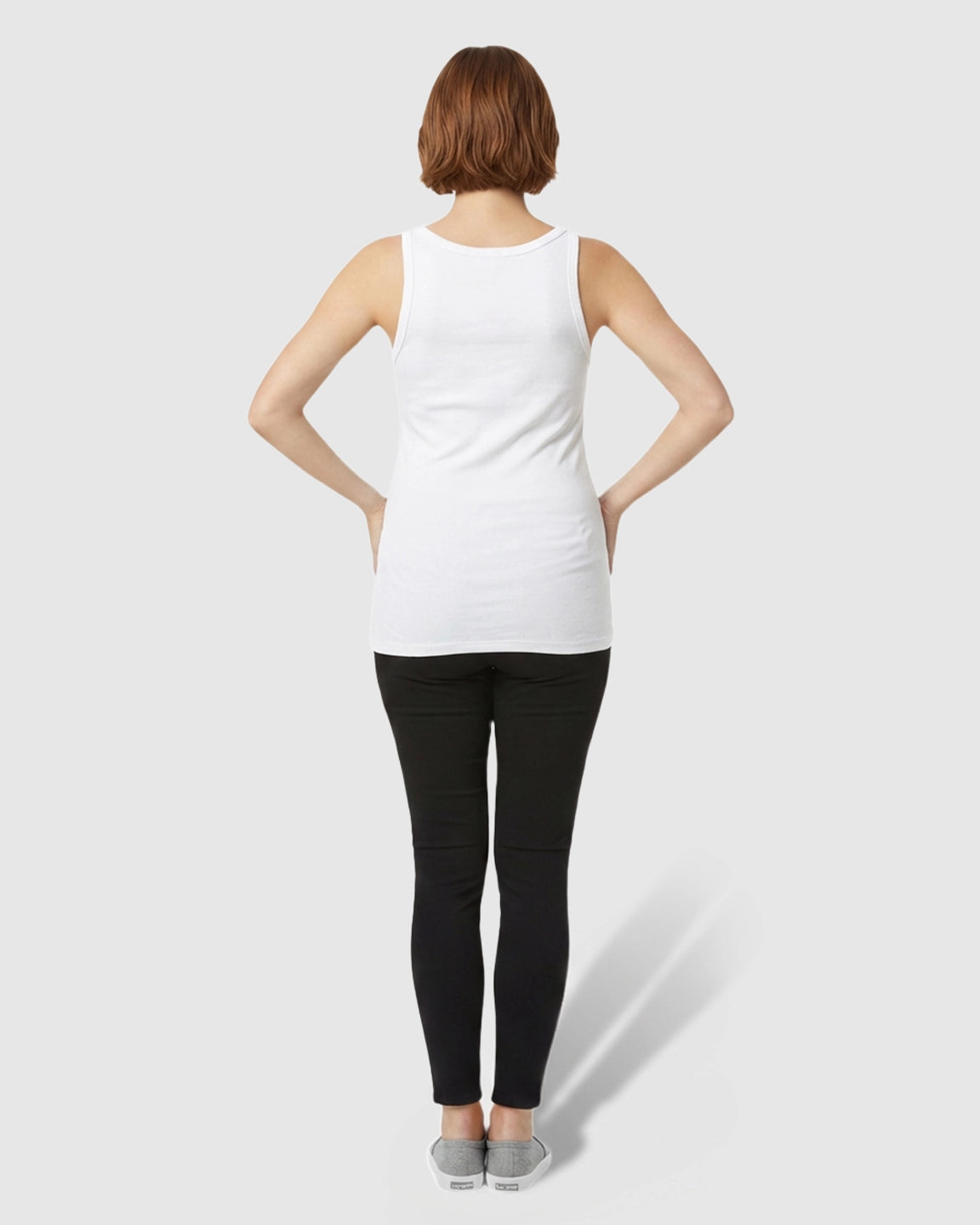Scoop Neck Slim Fit Maternity & Nursing Tank Top