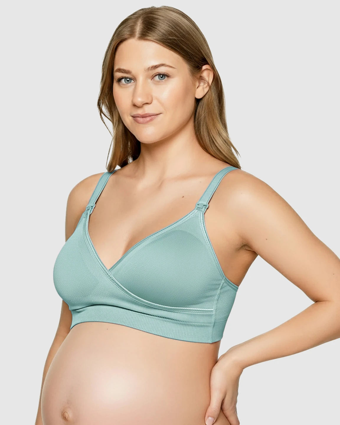 Seamless Front-Open Soft Stretch Nursing Bra