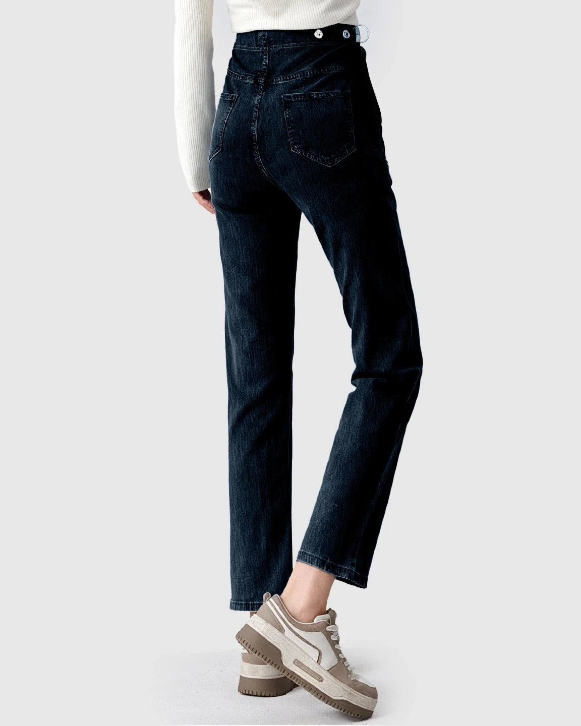Stretch Denim Straight-Leg Maternity Jeans