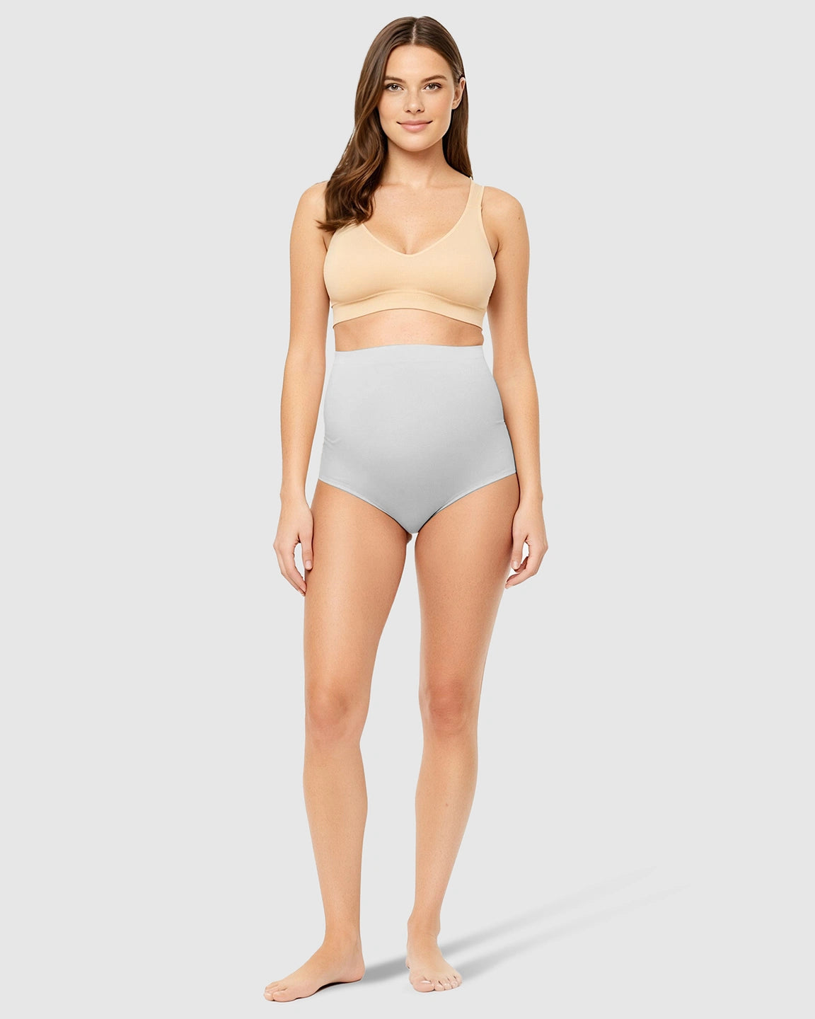 High-Waist Seamless Belly-Support Maternity Underwear