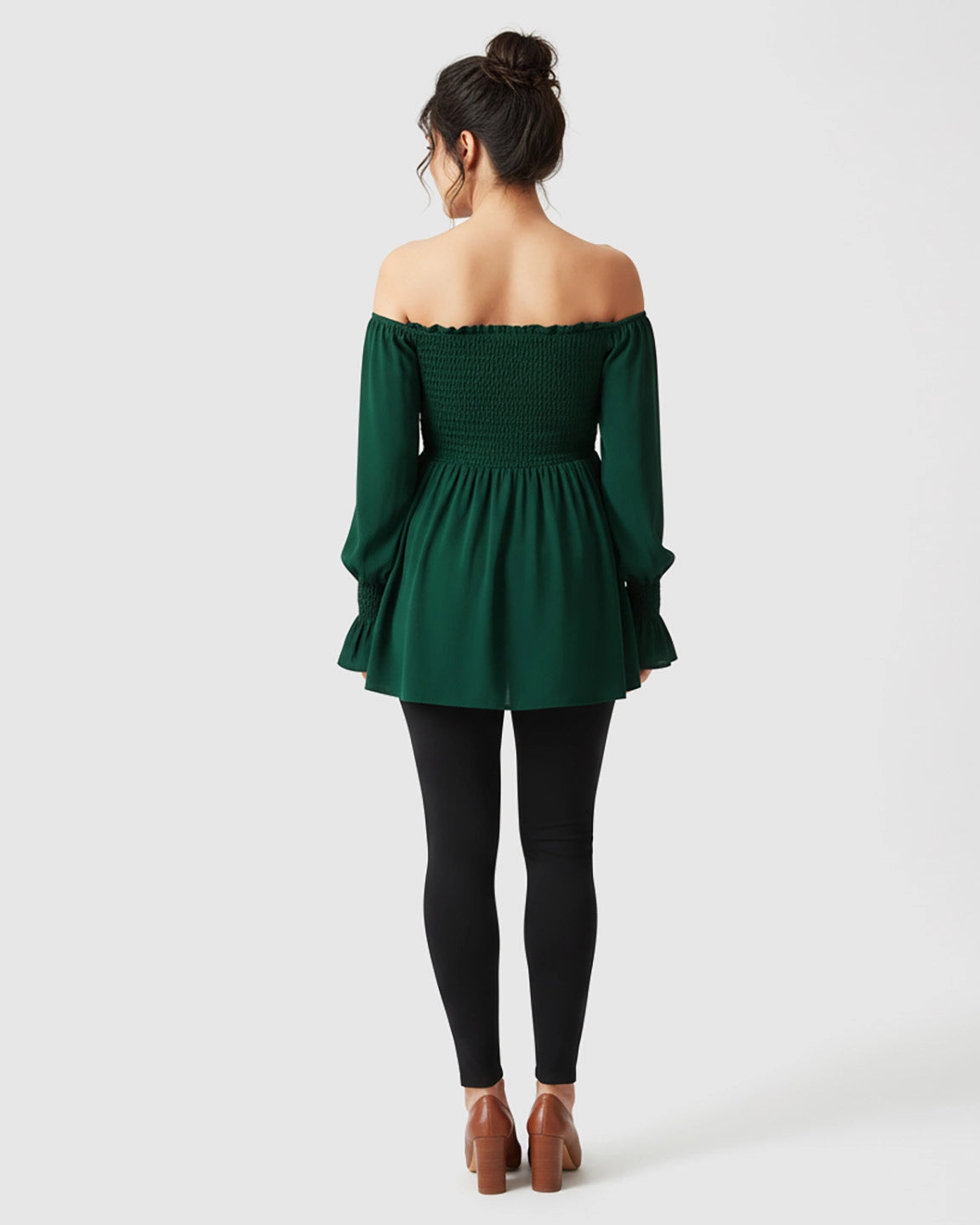 Ruched Off-Shoulder Maternity Top