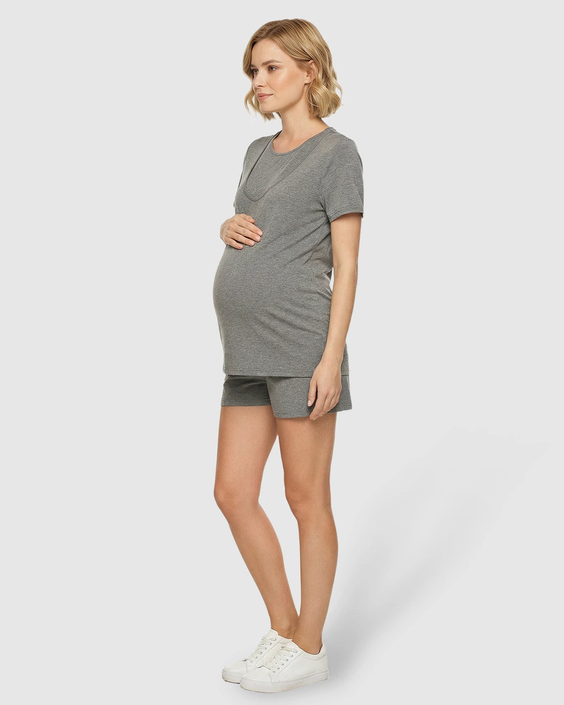 Easy Nursing-Access Modal Maternity Sleepwear