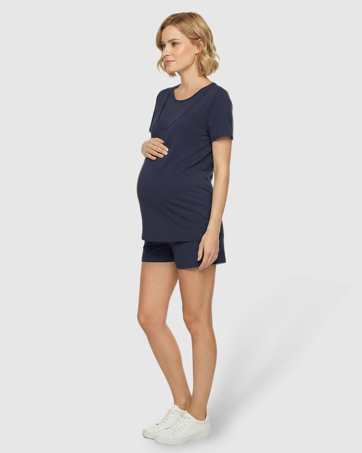 Easy Nursing-Access Modal Maternity Sleepwear