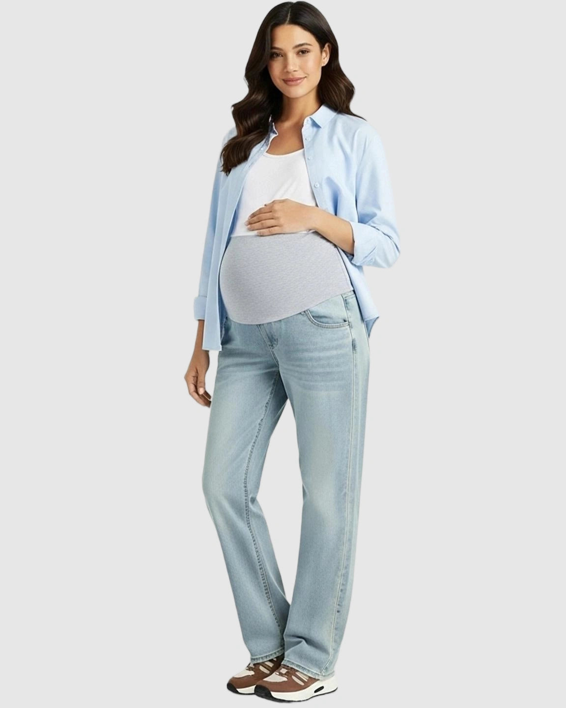 Soft Stretch Straight-Leg Maternity Jeans