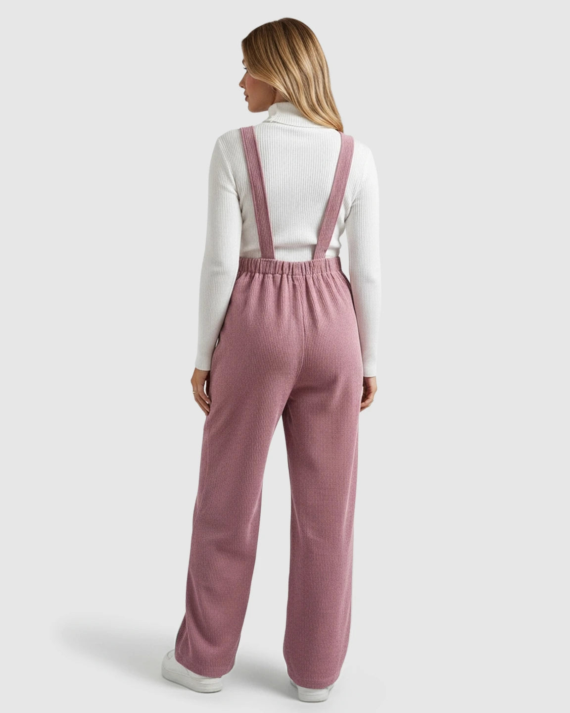 Adjustable Corduroy Maternity Jumpsuit