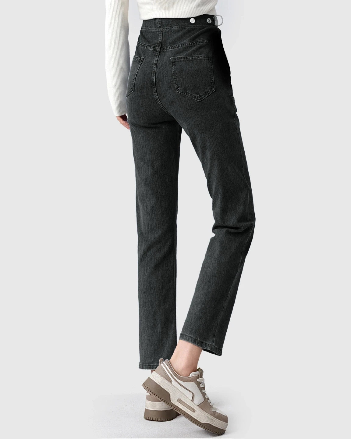 Stretch Denim Straight-Leg Maternity Jeans