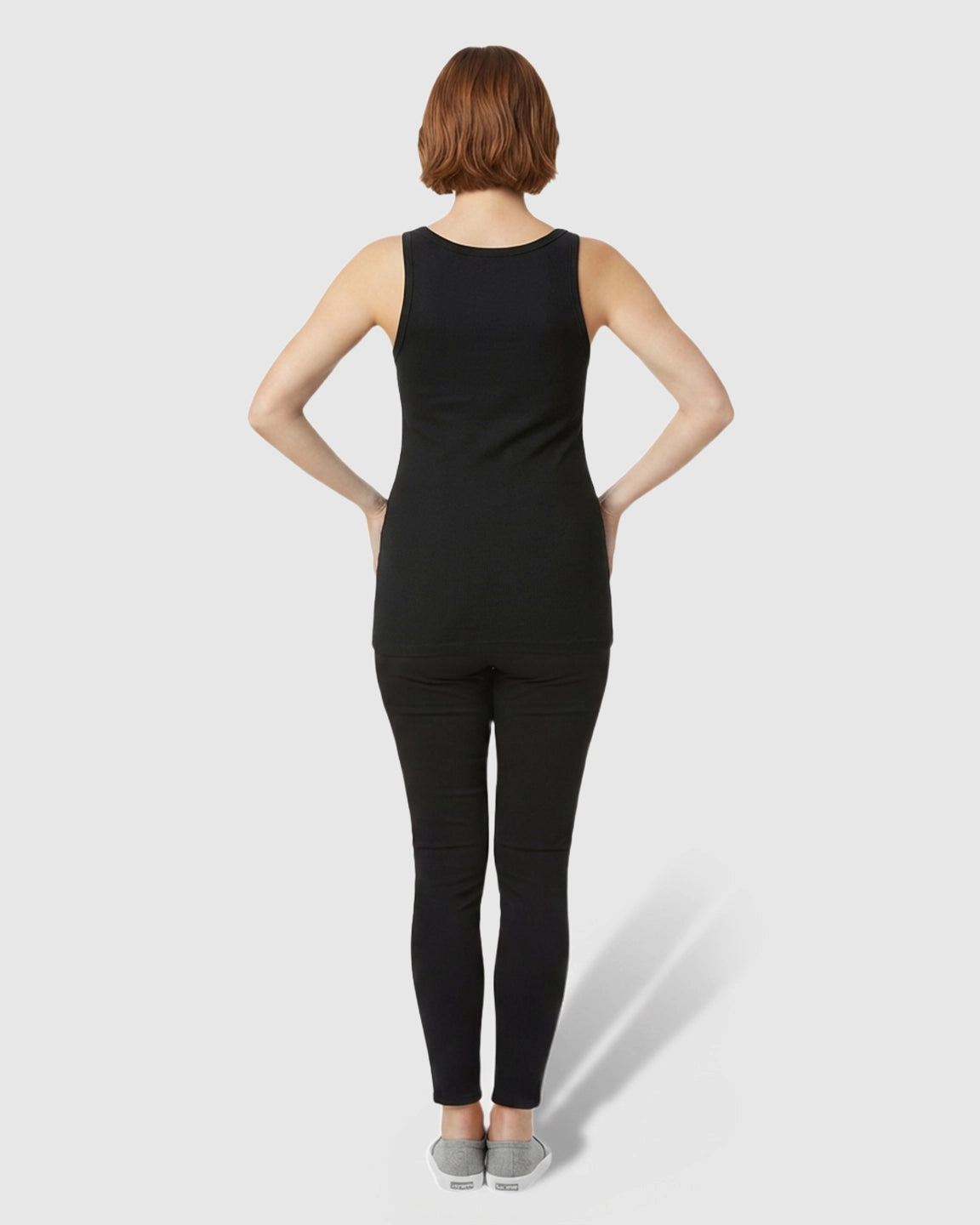 Scoop Neck Slim Fit Maternity & Nursing Tank Top