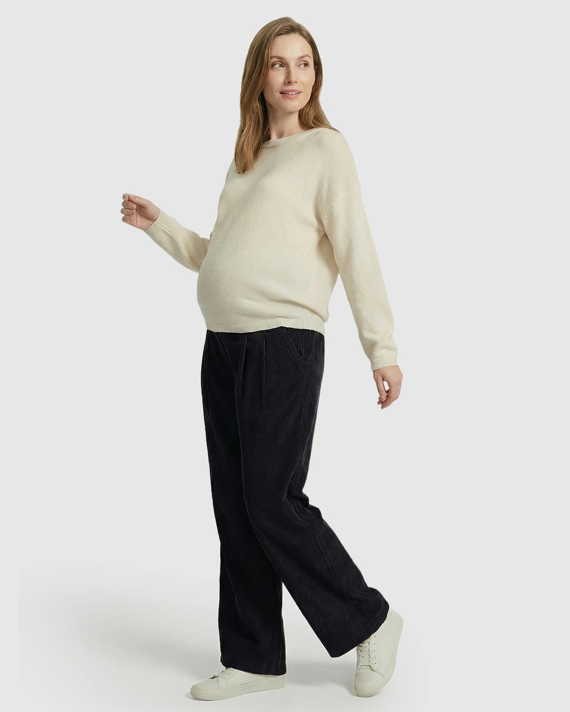 Adjustable Drawstring Loose-Fit Maternity Pants