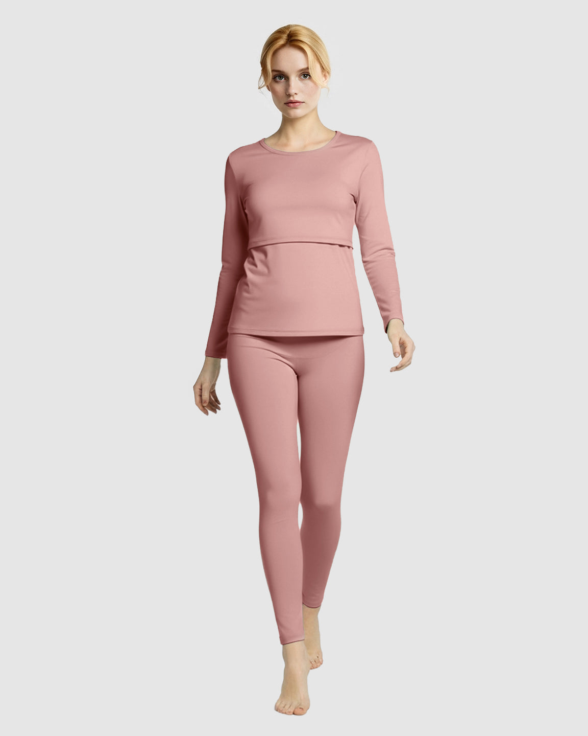 Thick Cotton Nursing Maternity Pajama Set