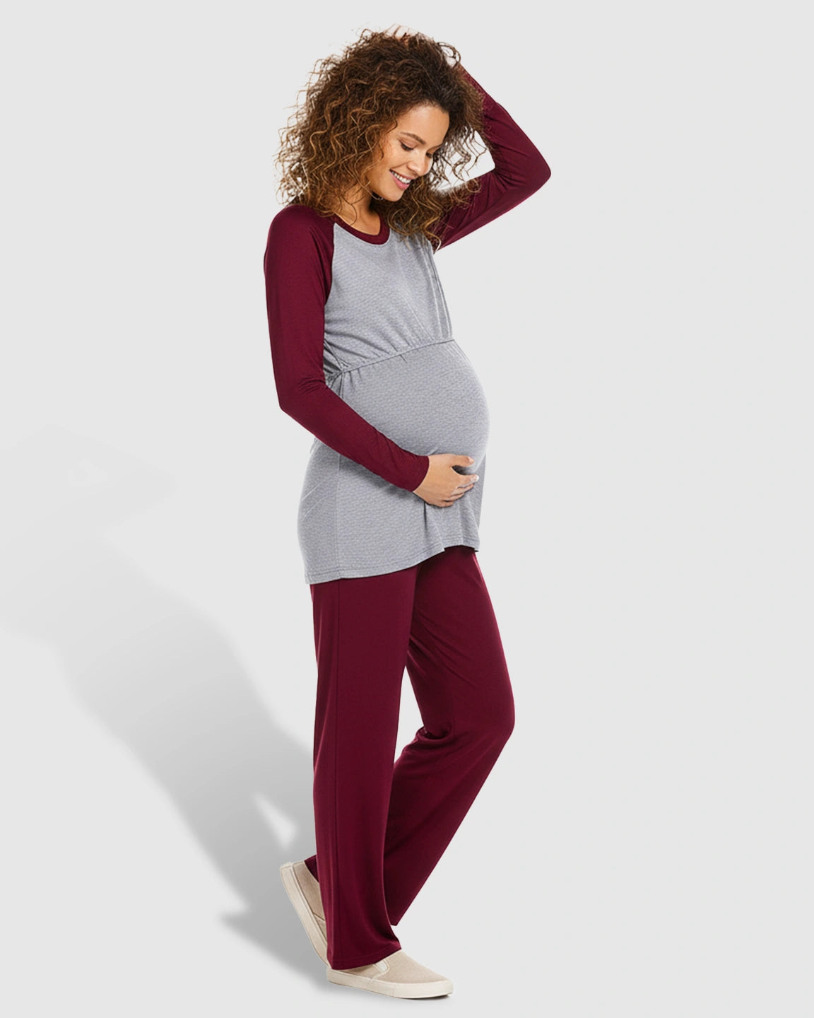 Soft Stretch Nursing Maternity Sleepwear Set