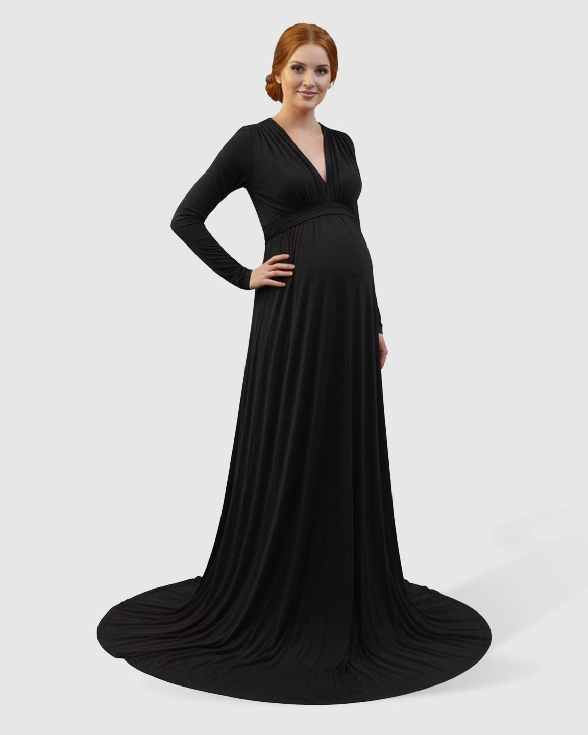 Empire Waist Romantic Style Maternity Photography Gown