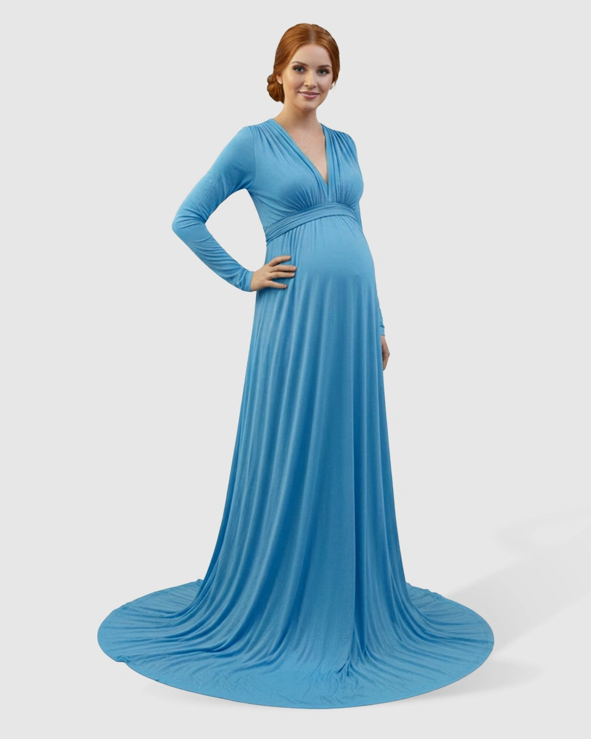 Empire Waist Romantic Style Maternity Photography Gown