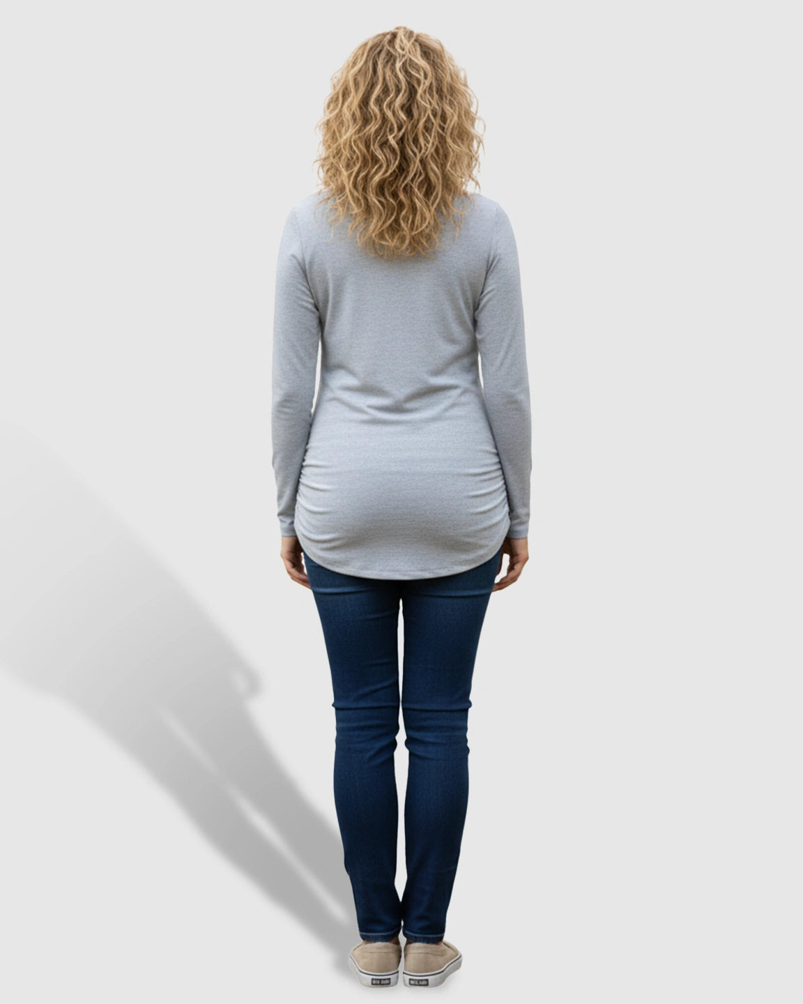 Round-neck Printed Maternity Top