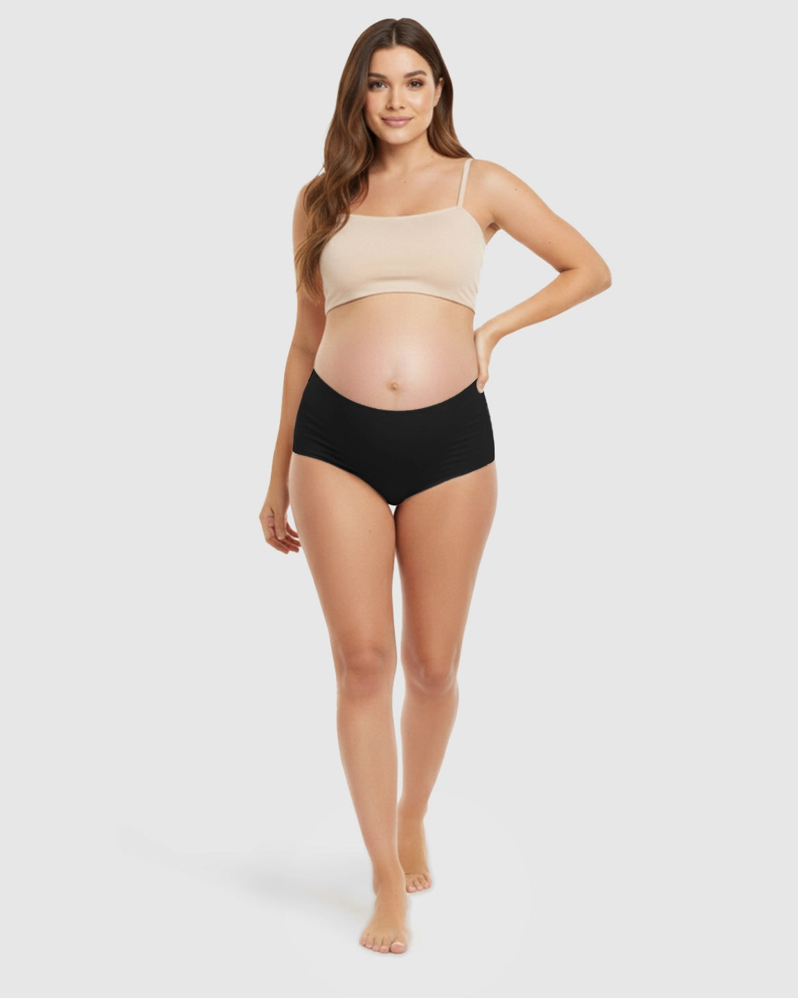 Seamless High-Waist Support Maternity Underwear