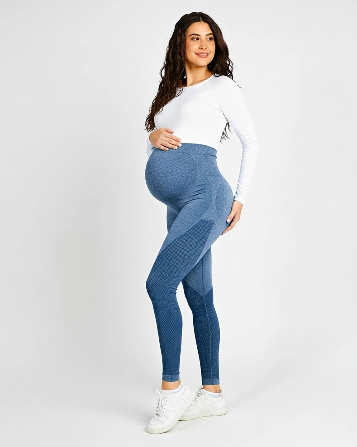 High-Elastic Body-Hugging Maternity Leggings