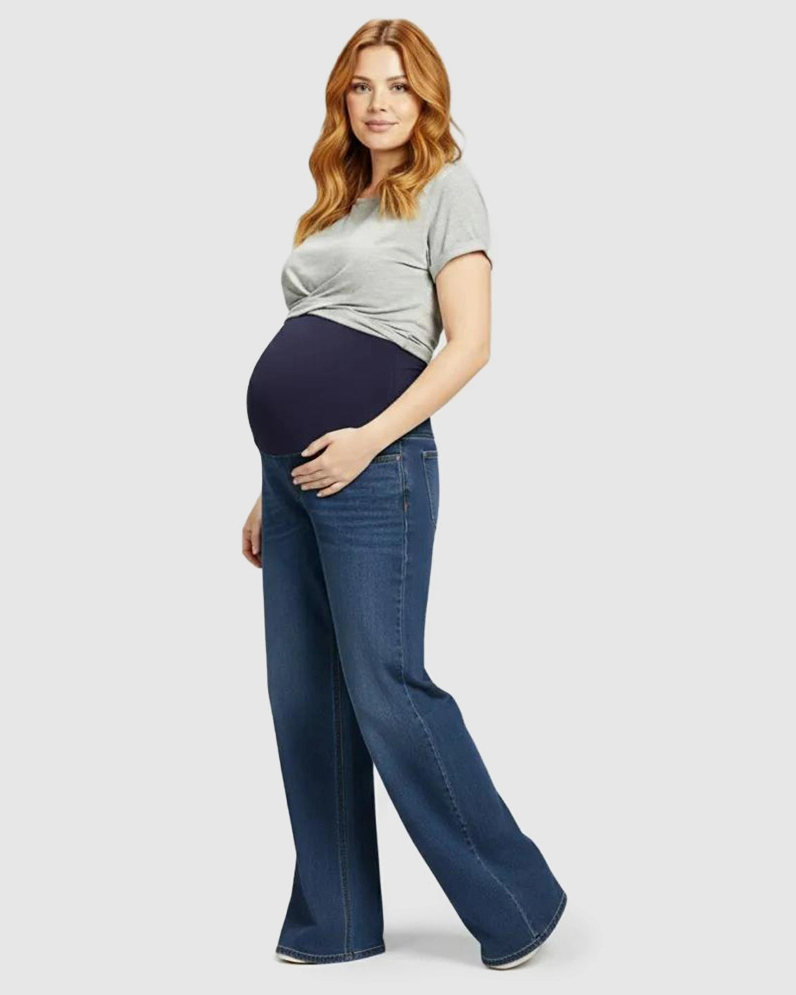 Stretch High-Waist Maternity Jeans