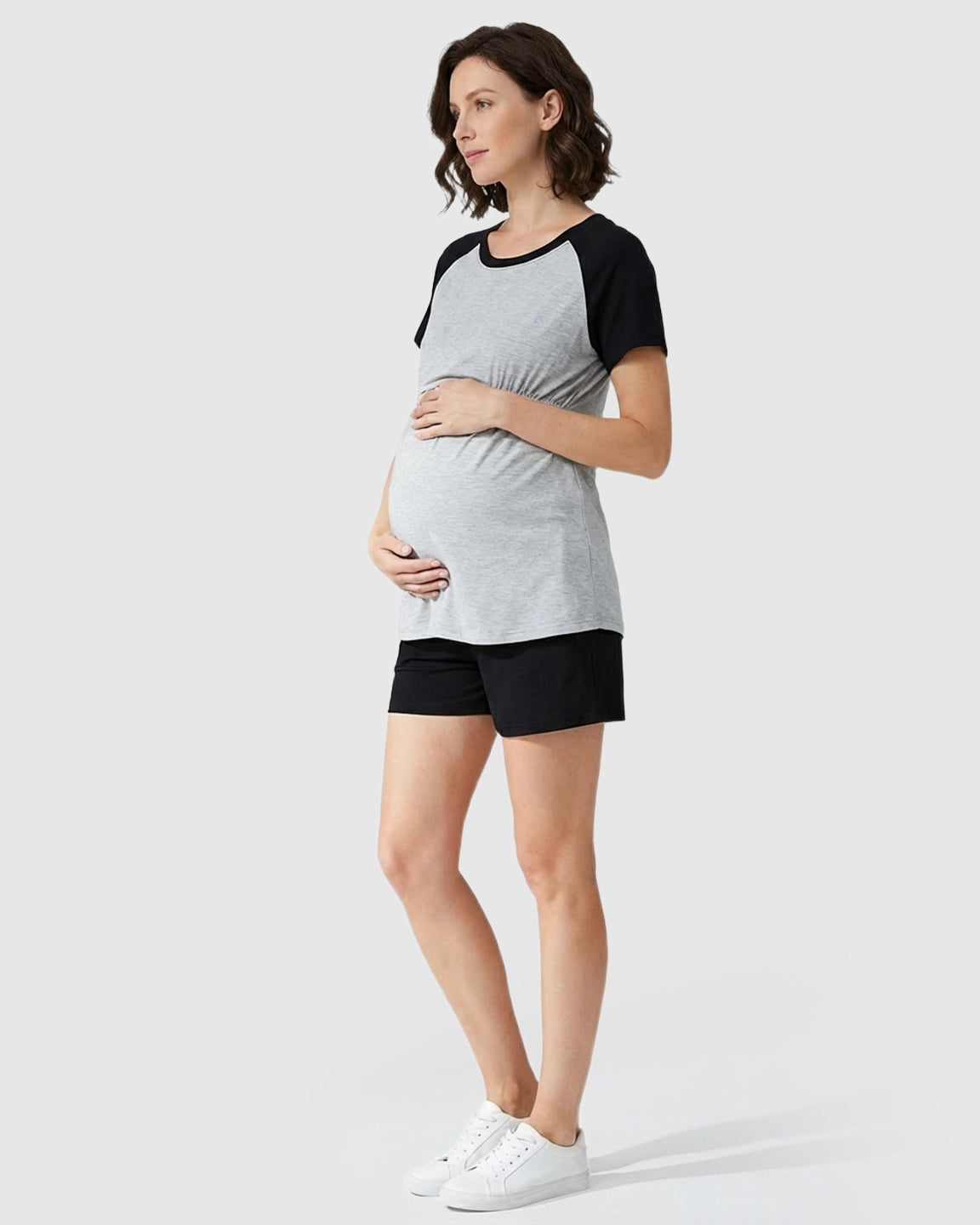 Raglan Sleeve Sporty Nursing Loungewear Set