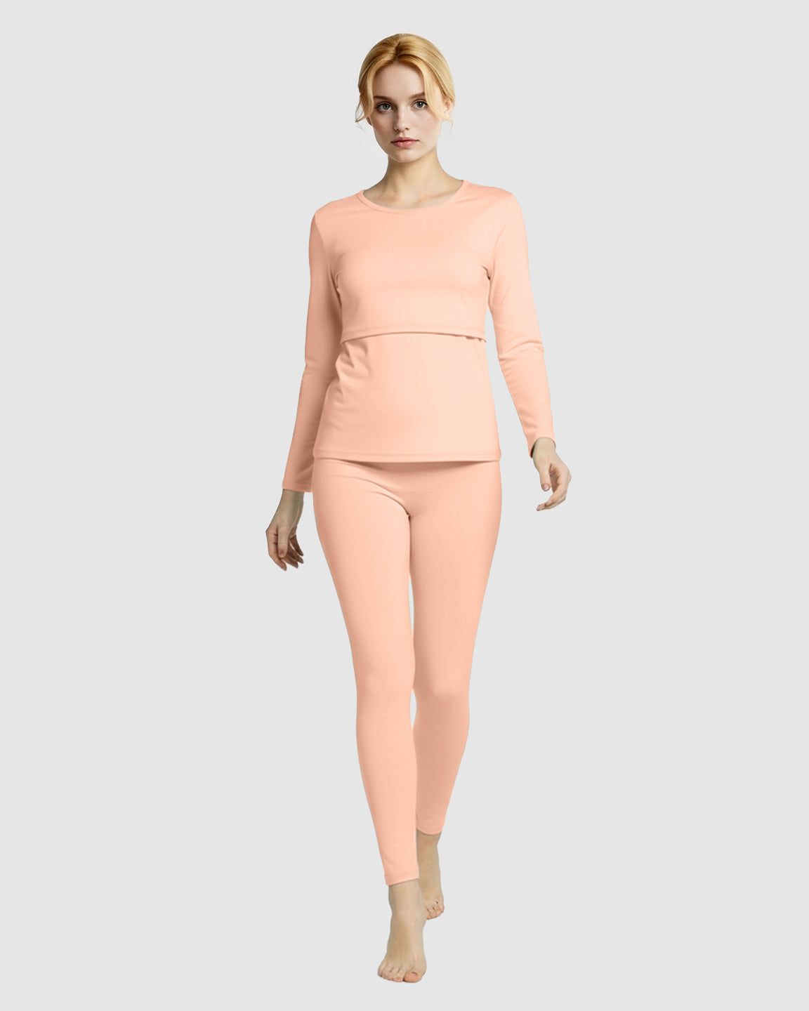 Thick Cotton Nursing Maternity Pajama Set