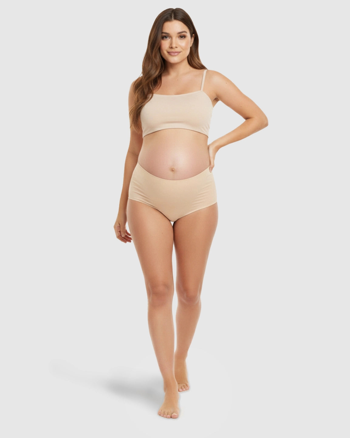 Seamless High-Waist Support Maternity Underwear
