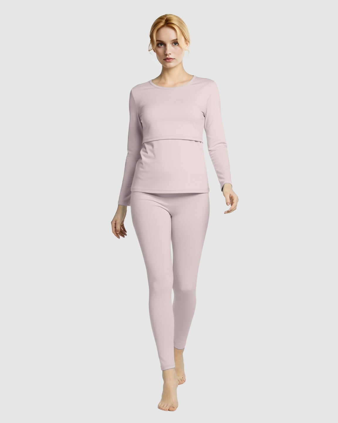 Thick Cotton Nursing Maternity Pajama Set