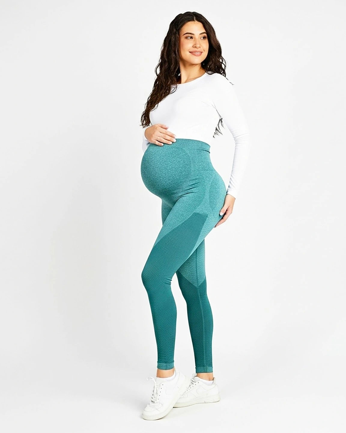 High-Elastic Body-Hugging Maternity Leggings