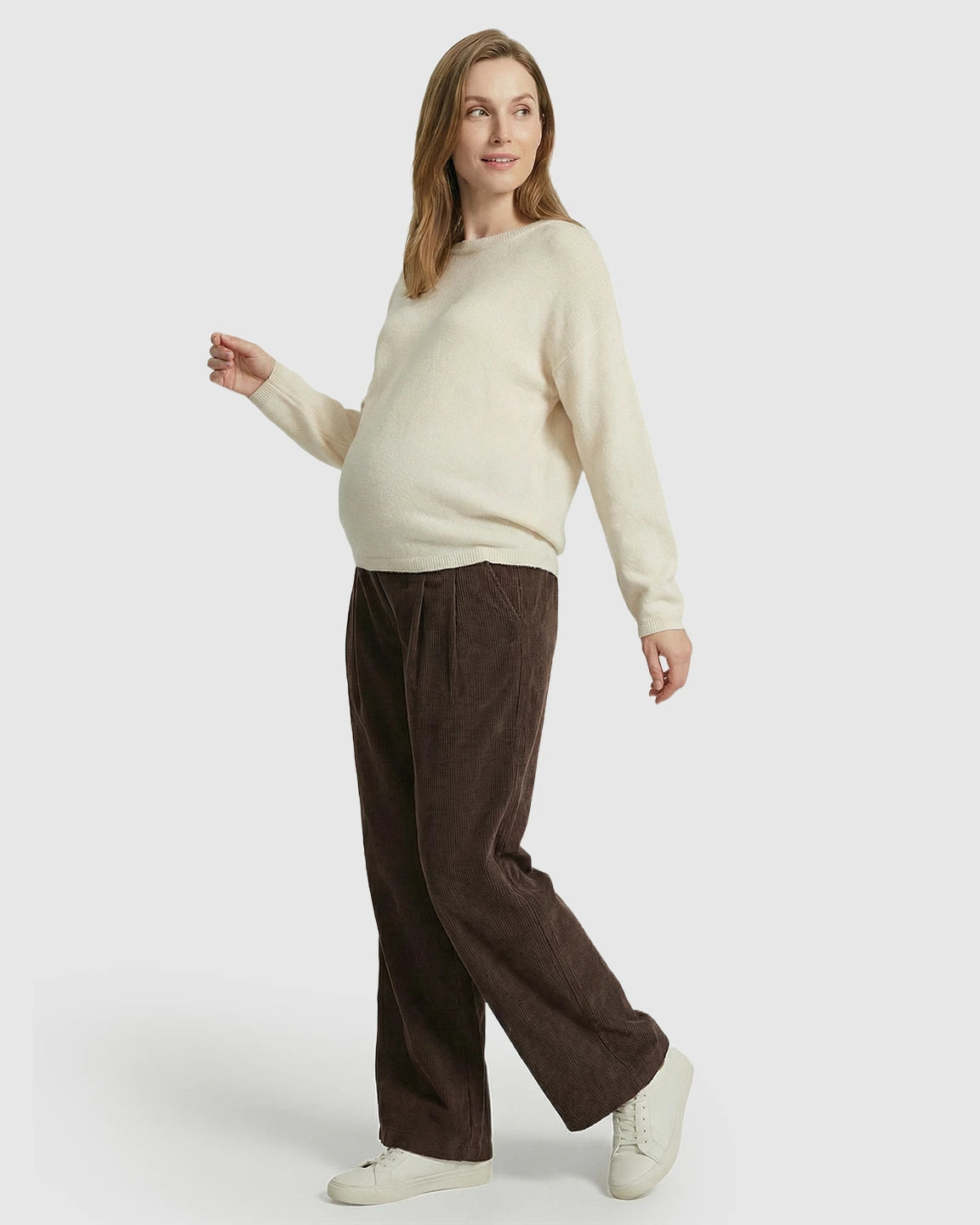 Adjustable Drawstring Loose-Fit Maternity Pants