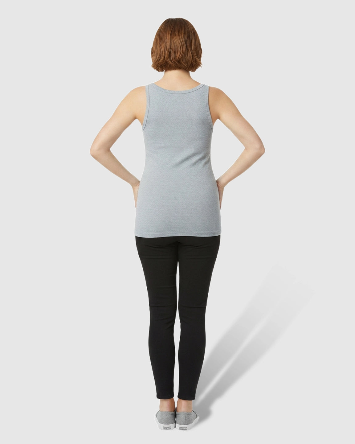 Scoop Neck Slim Fit Maternity & Nursing Tank Top