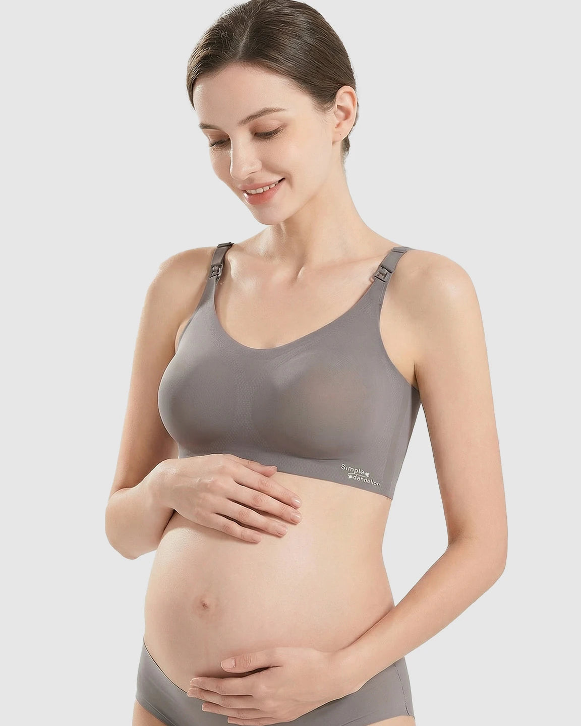 Clip-Down Straps Contoured Nursing Bra