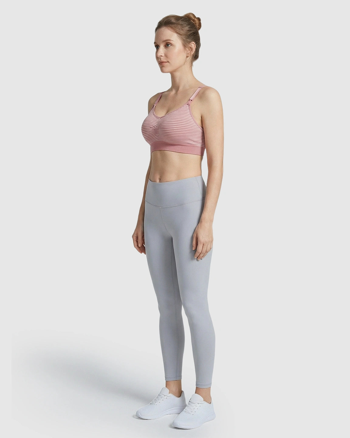 Striped Seamless Maternity Nursing Bra