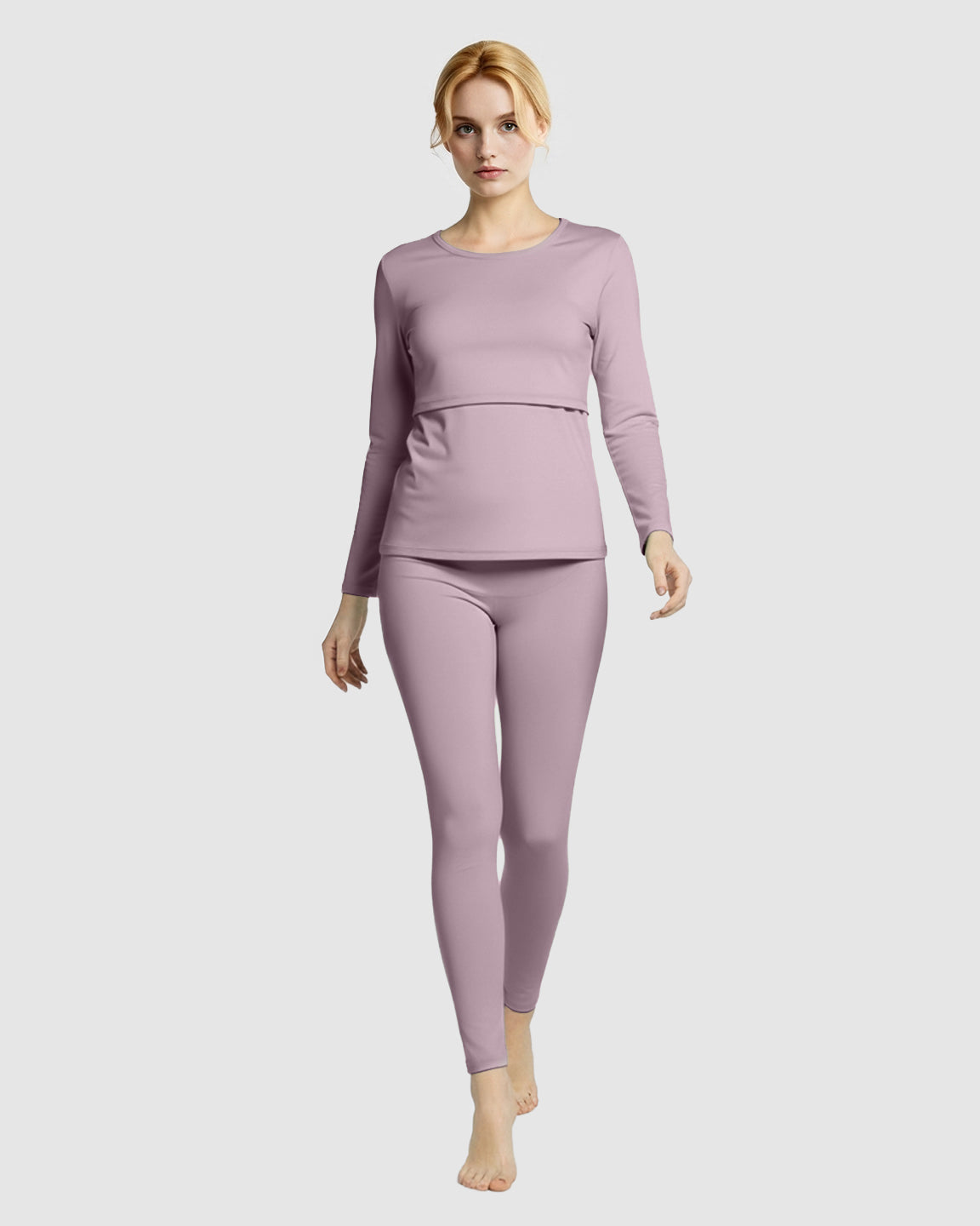 Thick Cotton Nursing Maternity Pajama Set