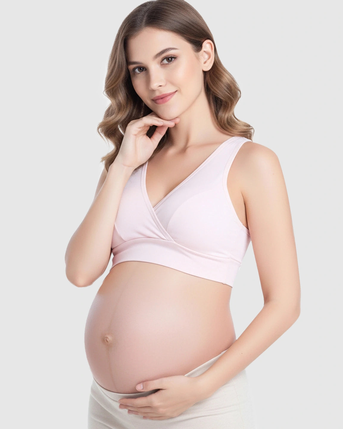 Wireless Cotton Crisscross Nursing Camisole Bra