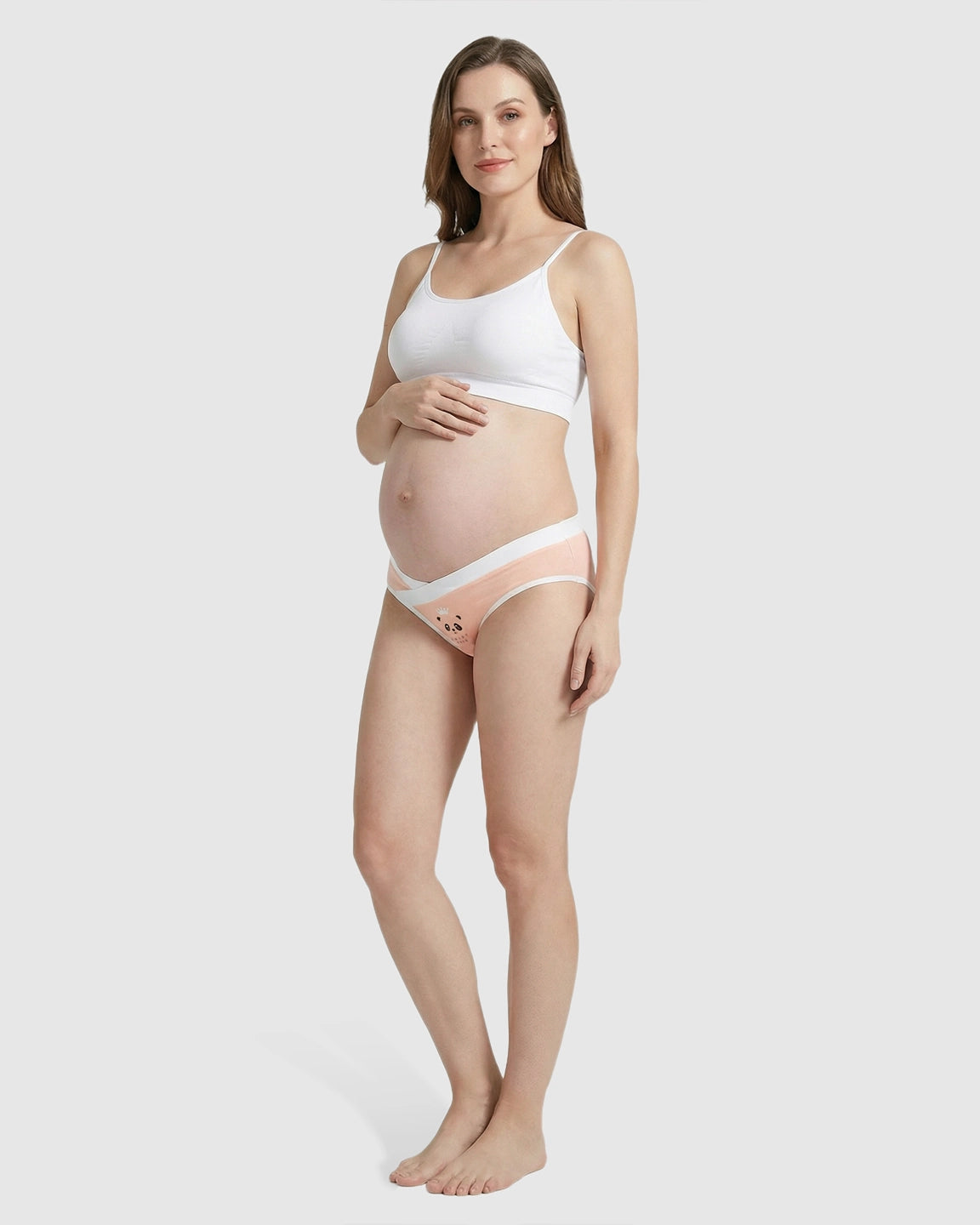 Crisscross Low-Waist Maternity Briefs