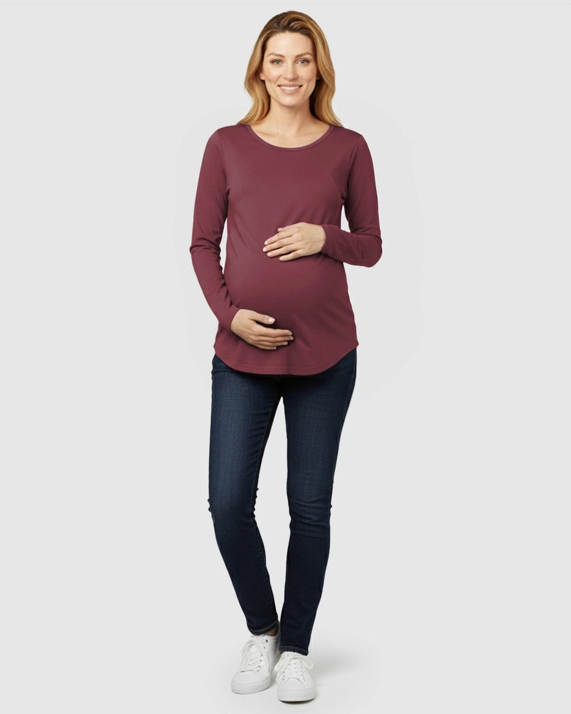 Side-Zip Nursing Access Everyday Maternity Top