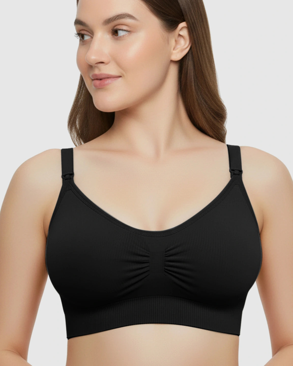 Soft Seamless Front-Open Nursing Bra