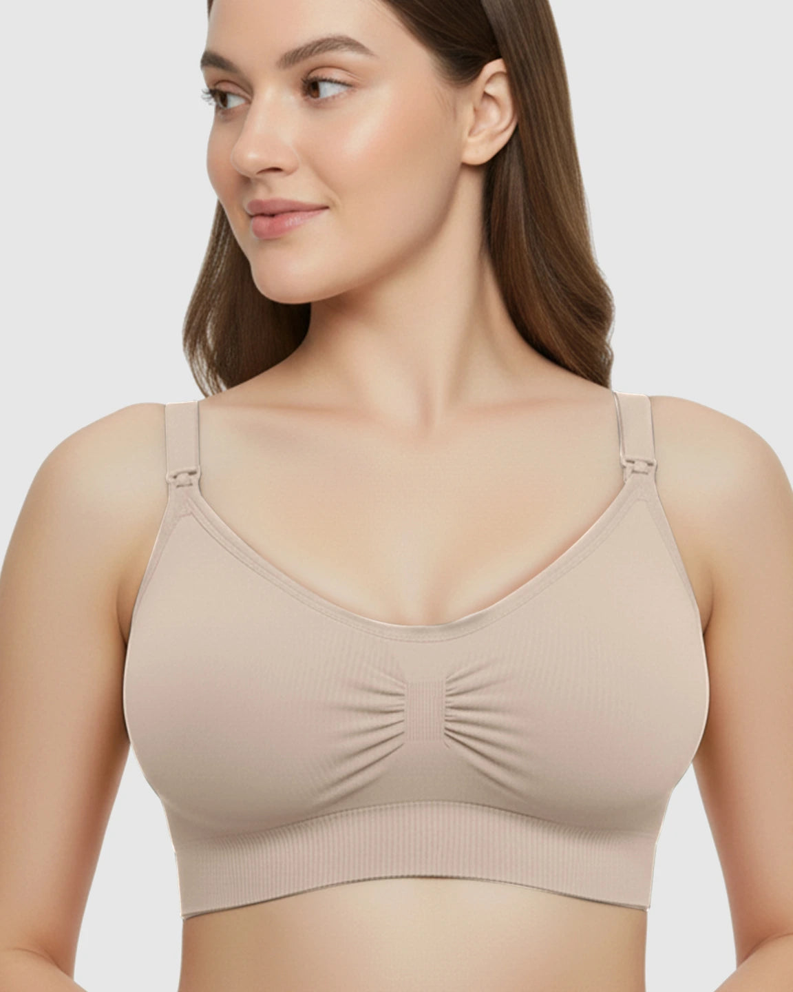 Soft Seamless Front-Open Nursing Bra