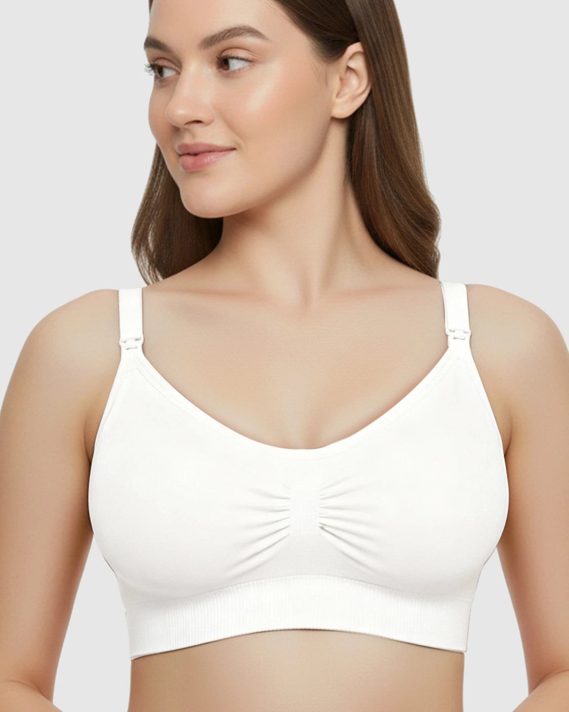 Soft Seamless Front-Open Nursing Bra