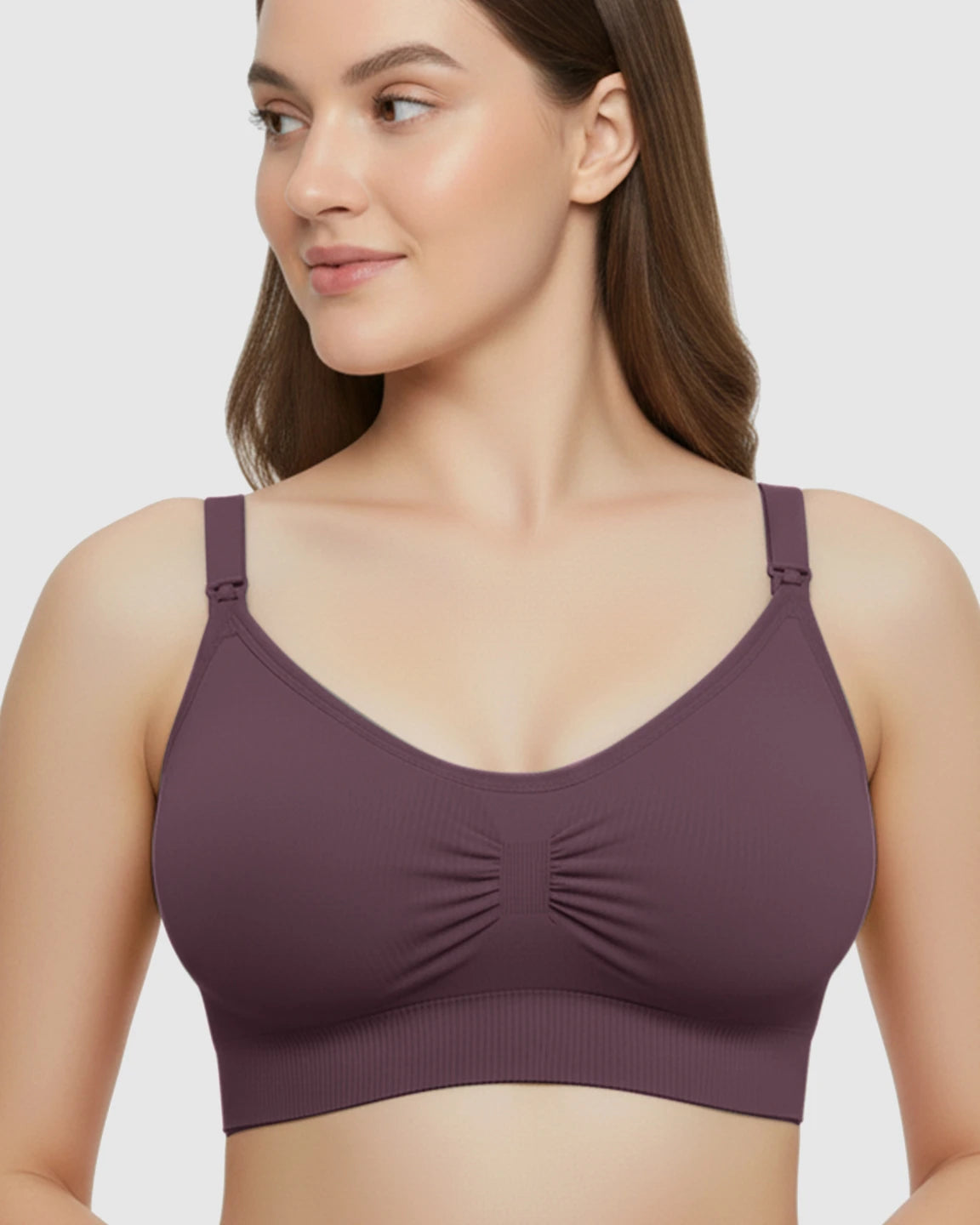 Soft Seamless Front-Open Nursing Bra